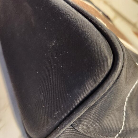 Vintage Coach Hampton Black & Blue Handbag Satchel Purse - Picture 10 of 14